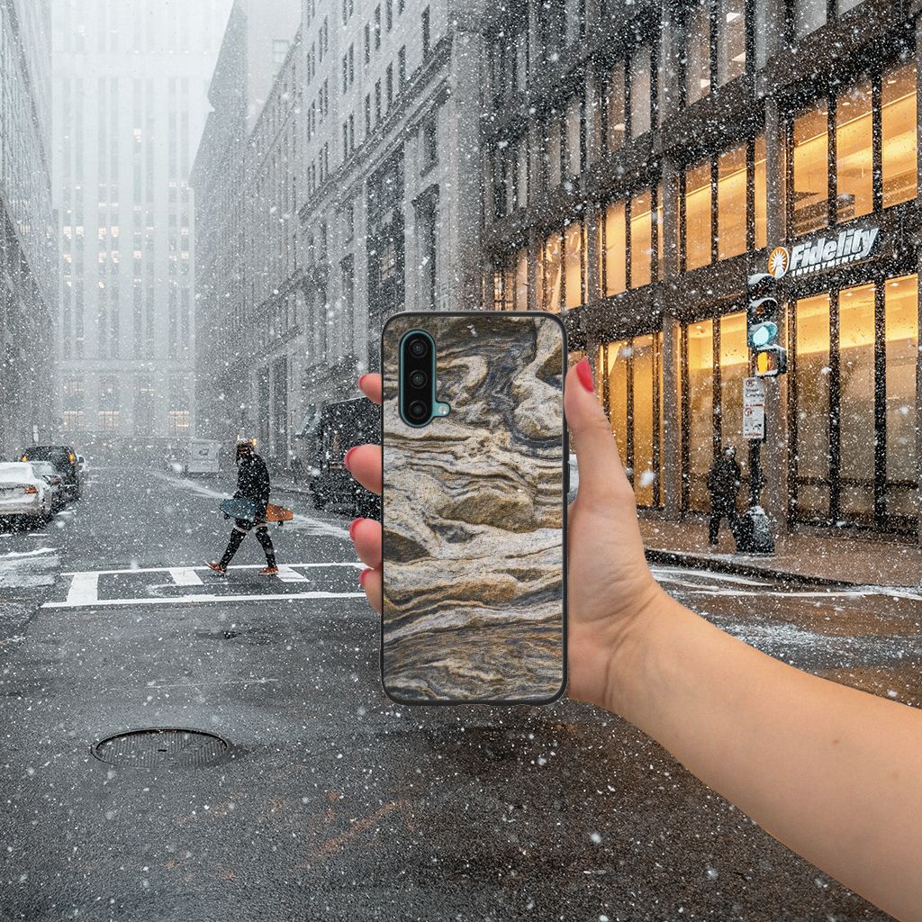 OnePlus Nord CE 5G Marmeren Print Telefoonhoesje Steen B2C Telecom