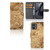 Motorola Edge 30 Neo Bookcase Marmer Creme in luxe kunstleren ontwerp met pasjeshouder.