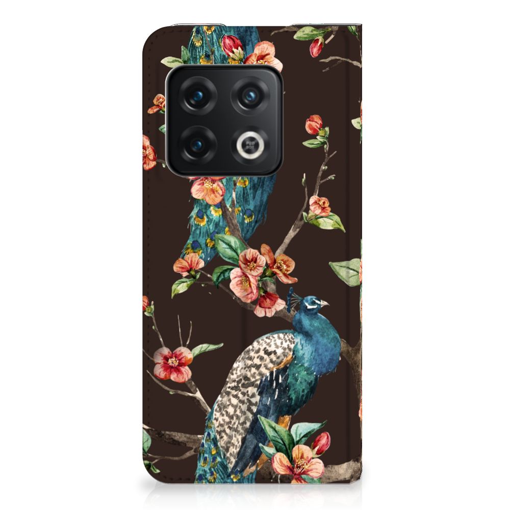 OnePlus 10 Pro Hoesje maken Pauw met Bloemen - B2C Telecom