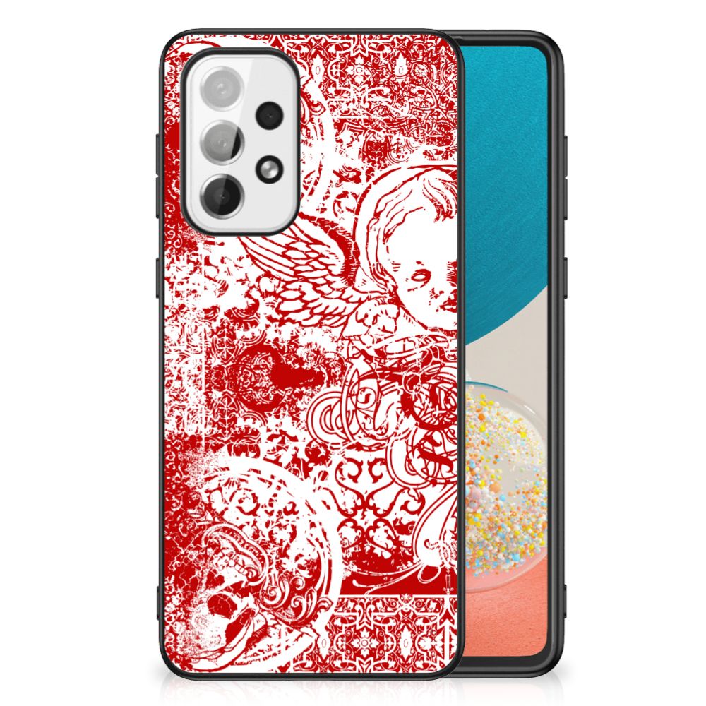 Telefoonhoesje Samsung Galaxy A73 Angel Skull Rood B2C Telecom
