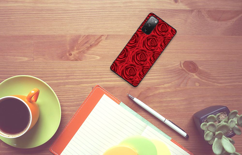 Samsung Galaxy S20 FE Bloemen Hoesje Red Roses B2C Telecom
