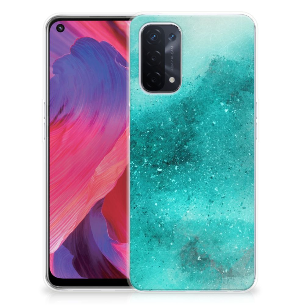 Hoesje maken OPPO A93 5G Painting Blue