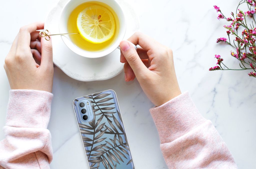 Motorola Moto G31 | G41 TPU Case Leaves Grey B2C Telecom