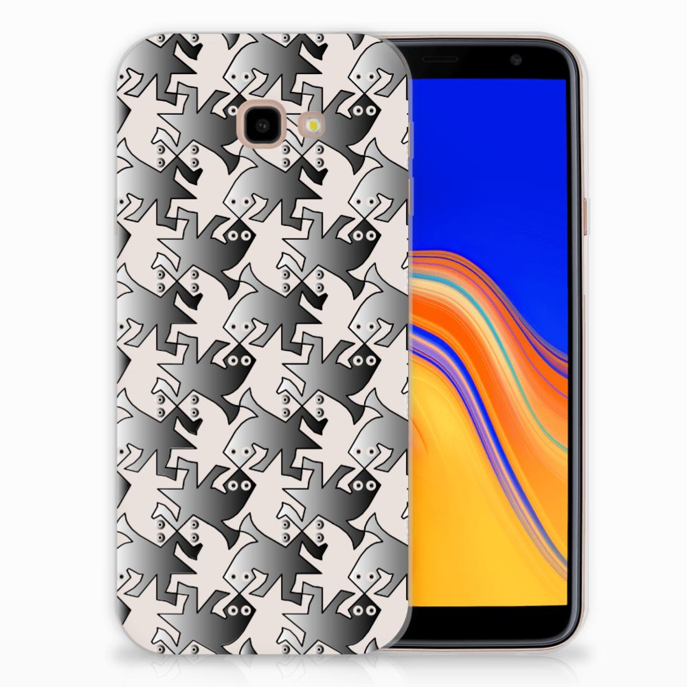 Samsung Galaxy J4 Plus (2018) TPU Hoesje Salamander Grey