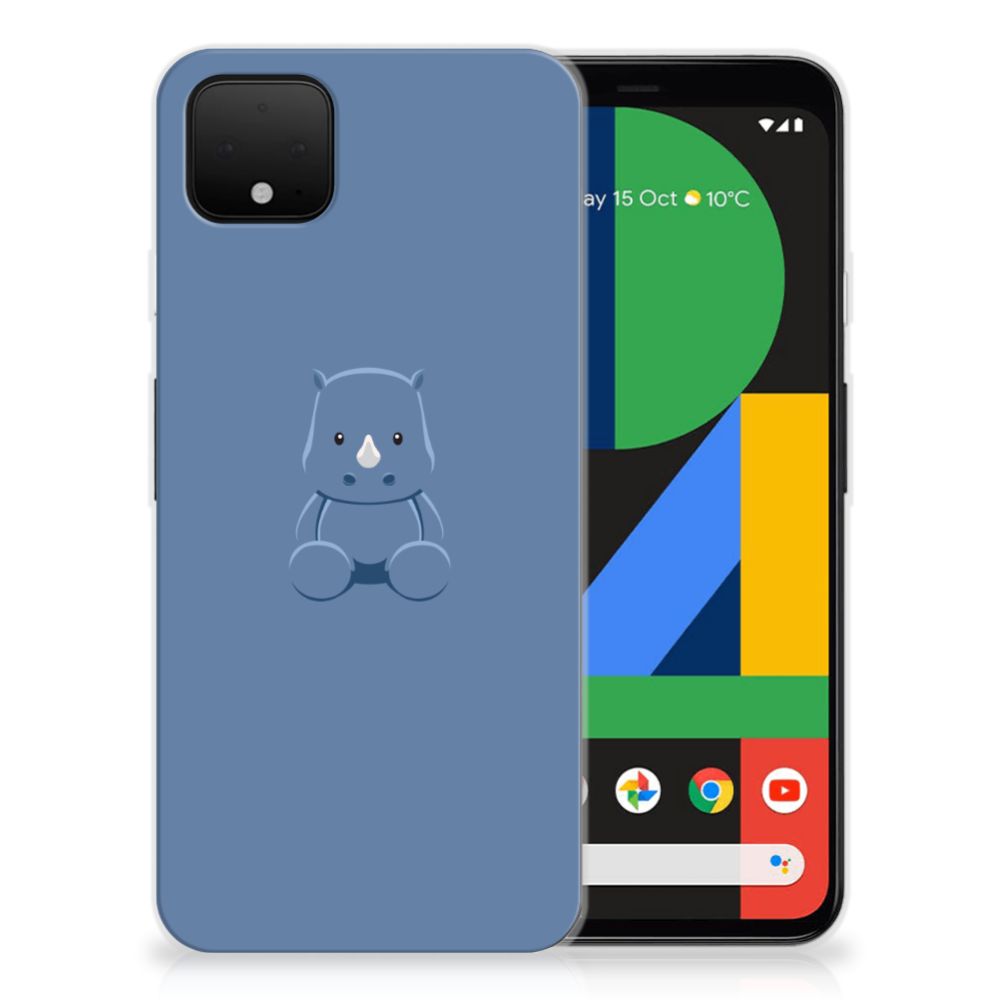 Google Pixel 4 XL Telefoonhoesje met Naam Baby Rhino