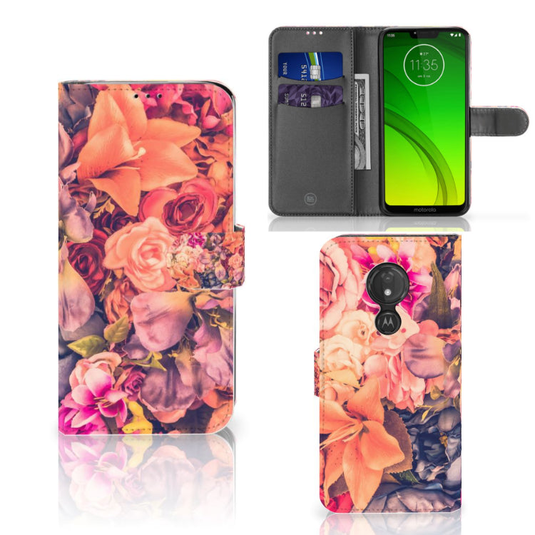 Motorola Moto G7 Power Hoesje Bosje Bloemen