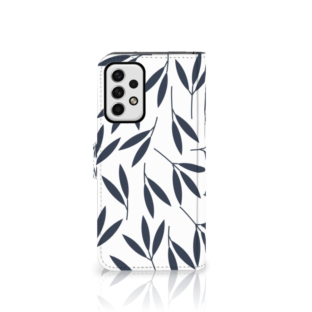 Samsung Galaxy A23 Hoesje Leaves Blue