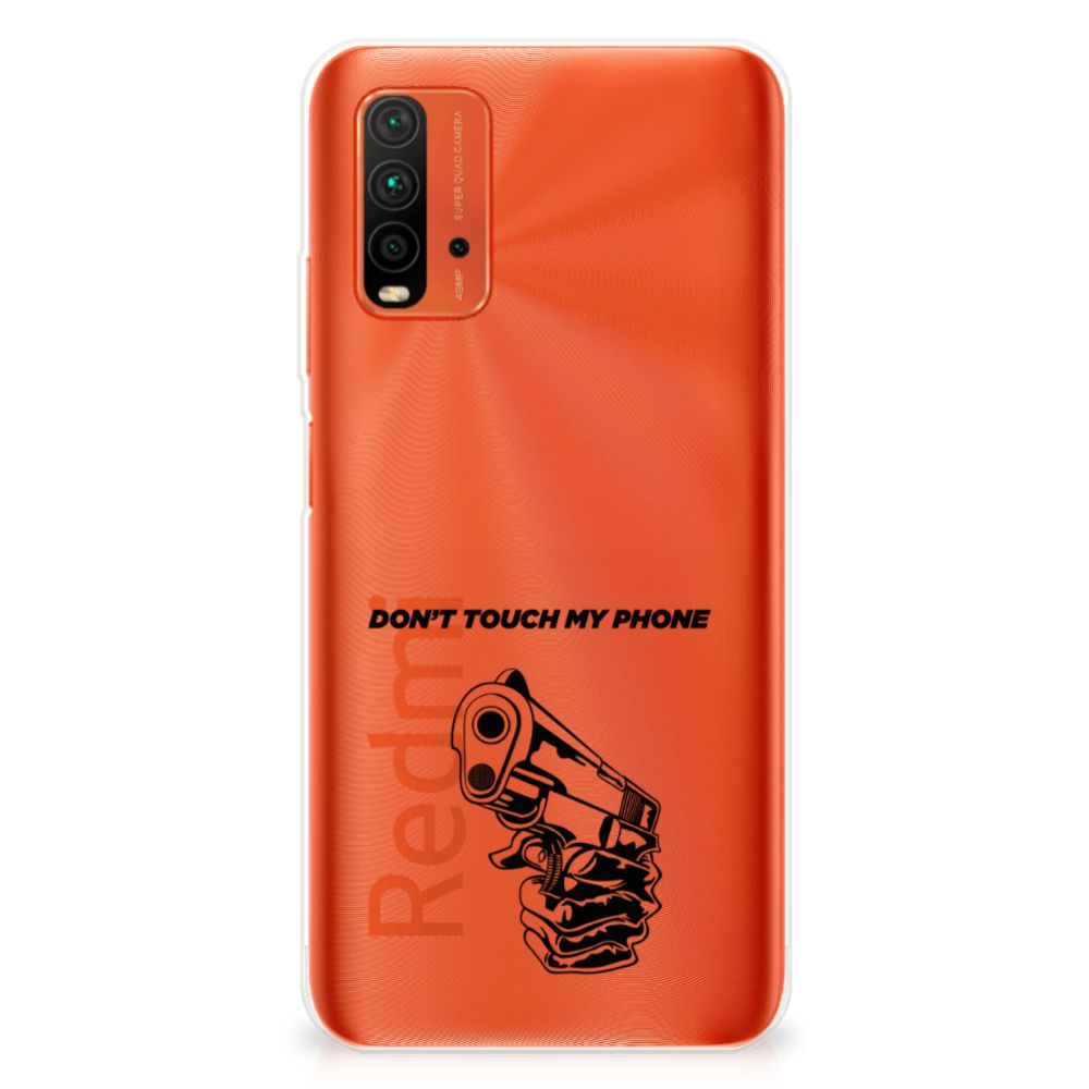 Xiaomi Poco M3 Silicone-hoesje Gun Don't Touch My Phone