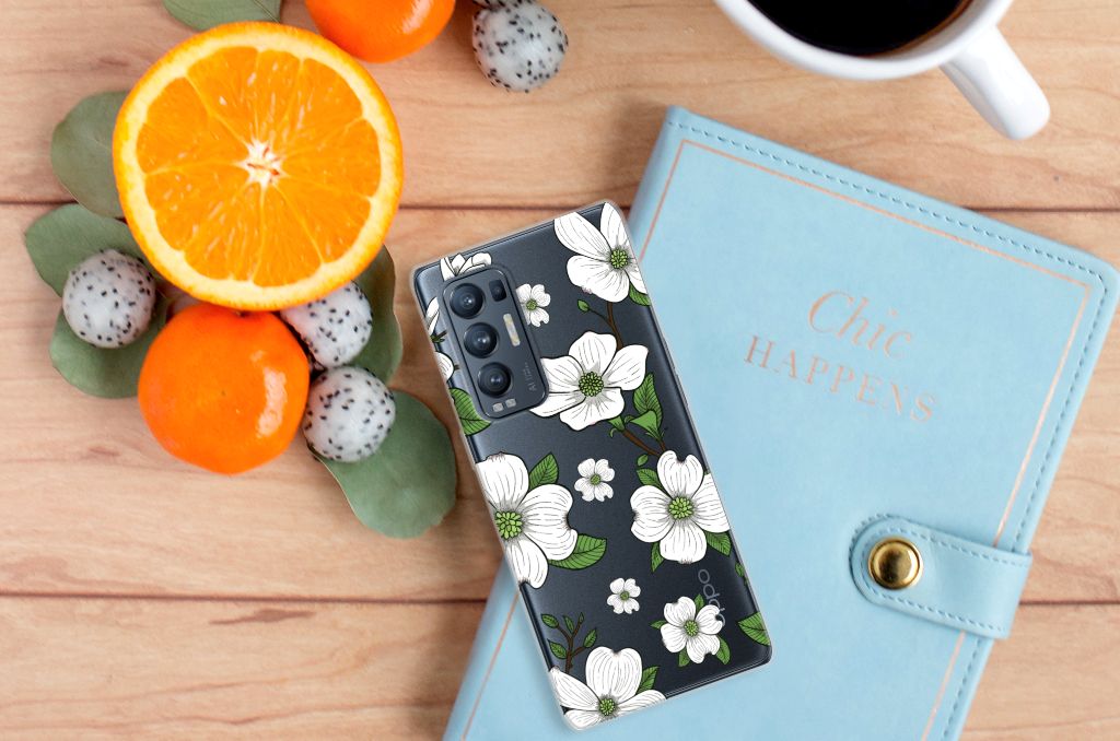 OPPO Find X3 Neo TPU Case Dogwood Flowers B2C Telecom
