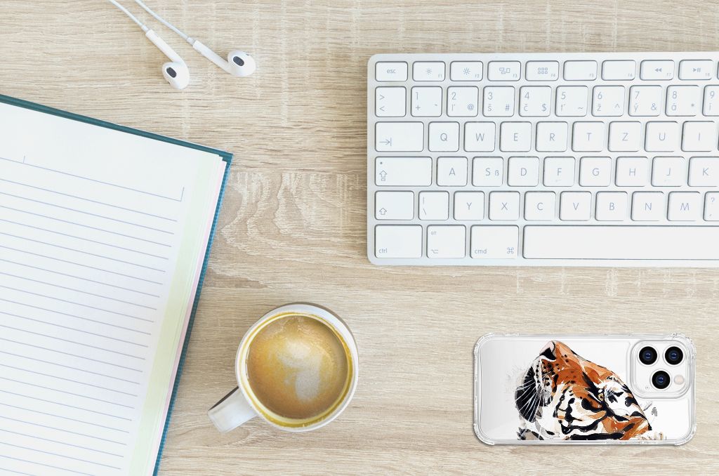 Back Cover iPhone 14 Pro Watercolor Tiger B2C Telecom