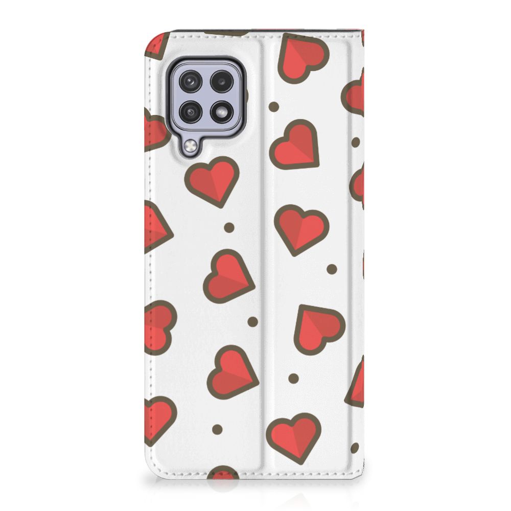 Samsung Galaxy A22 4G | M22 Hoesje met Magneet Hearts - B2C Telecom