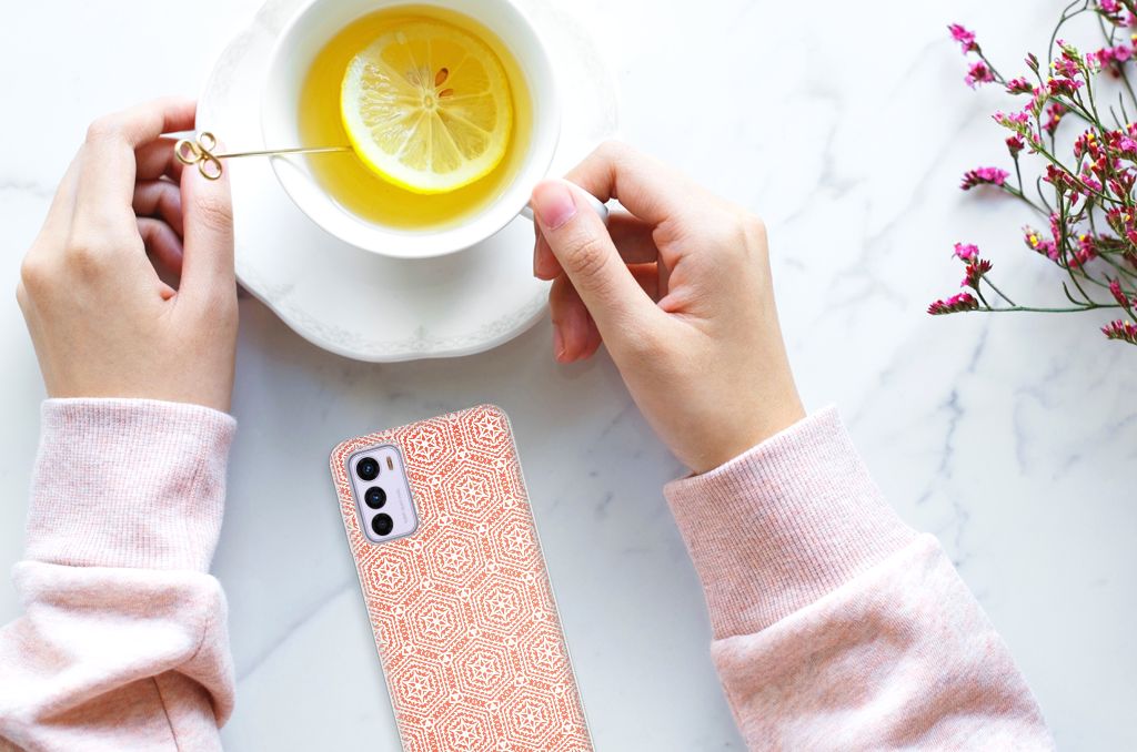 Motorola Moto G42 TPU bumper Pattern Orange B2C Telecom