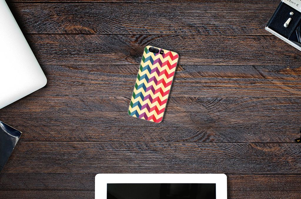 Huawei P10 TPU bumper Zigzag Multi Color