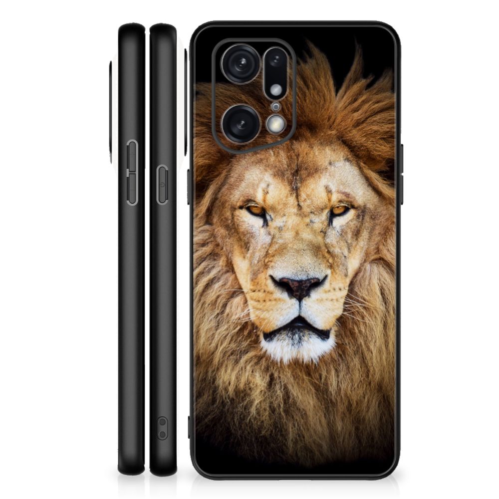 OPPO Find X5 Pro Dierenprint Telefoonhoesje Leeuw B2C Telecom