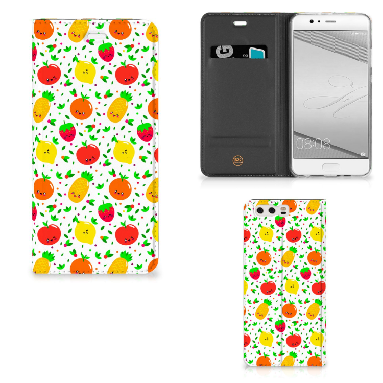 Huawei P10 Plus Flip Style Cover Fruits