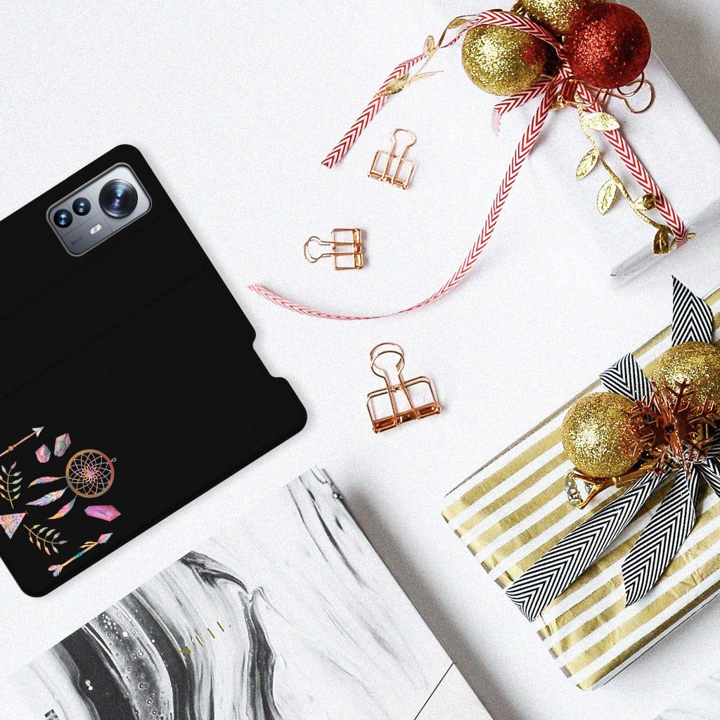 Xiaomi 12 Pro Magnet Case Boho Dreamcatcher - B2C Telecom
