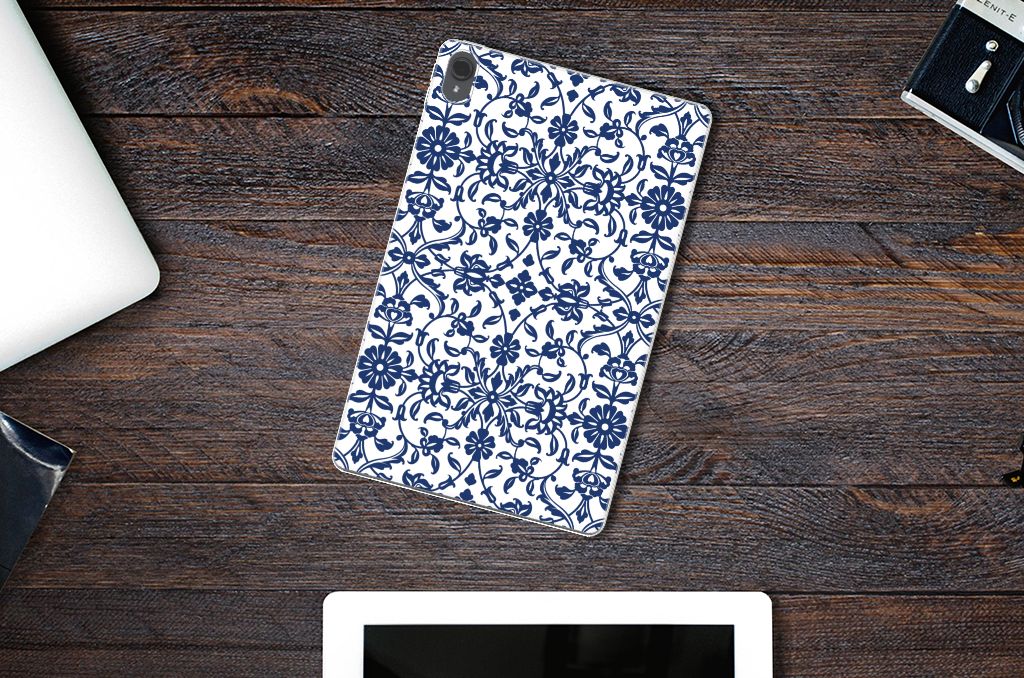 Lenovo Tab P11 | P11 Plus Siliconen Hoesje Flower Blue - B2C Telecom