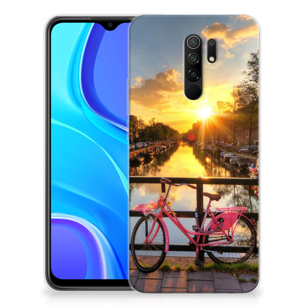 Xiaomi Redmi 9 Siliconen Back Cover Amsterdamse Grachten