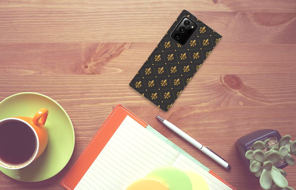 Samsung Galaxy Note 20 Ultra Hoesje met Magneet Franse Lelie - B2C Telecom