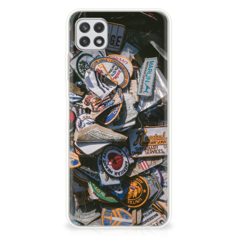 Samsung Galaxy A22 5G Siliconen Hoesje met foto Badges B2C Telecom