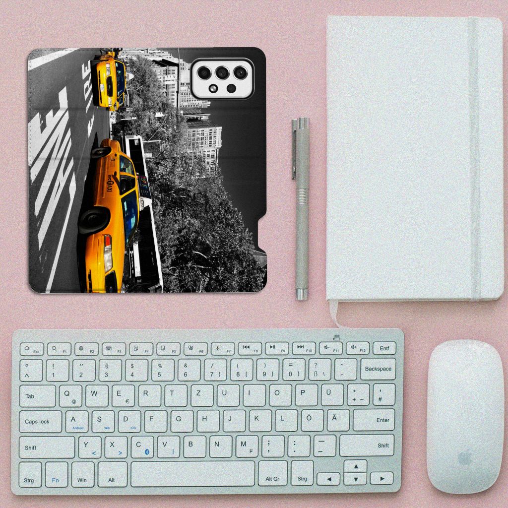 Samsung Galaxy A73 Book Cover New York Taxi - B2C Telecom