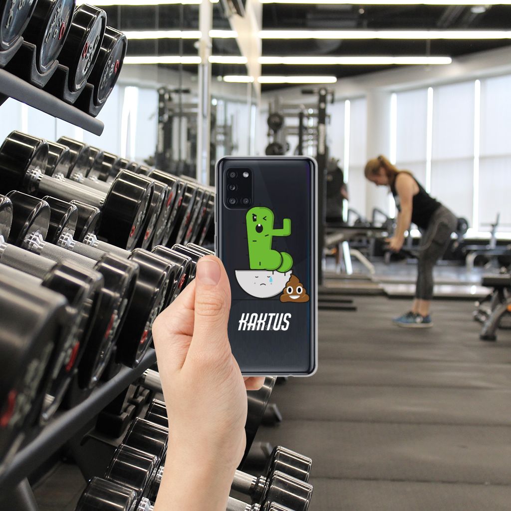 Samsung Galaxy A31 Telefoonhoesje met Naam Cactus Poo B2C Telecom