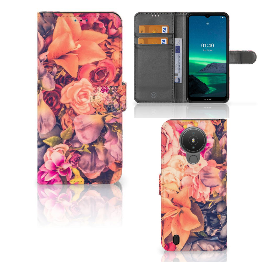 Nokia 1.4 Hoesje Bosje Bloemen