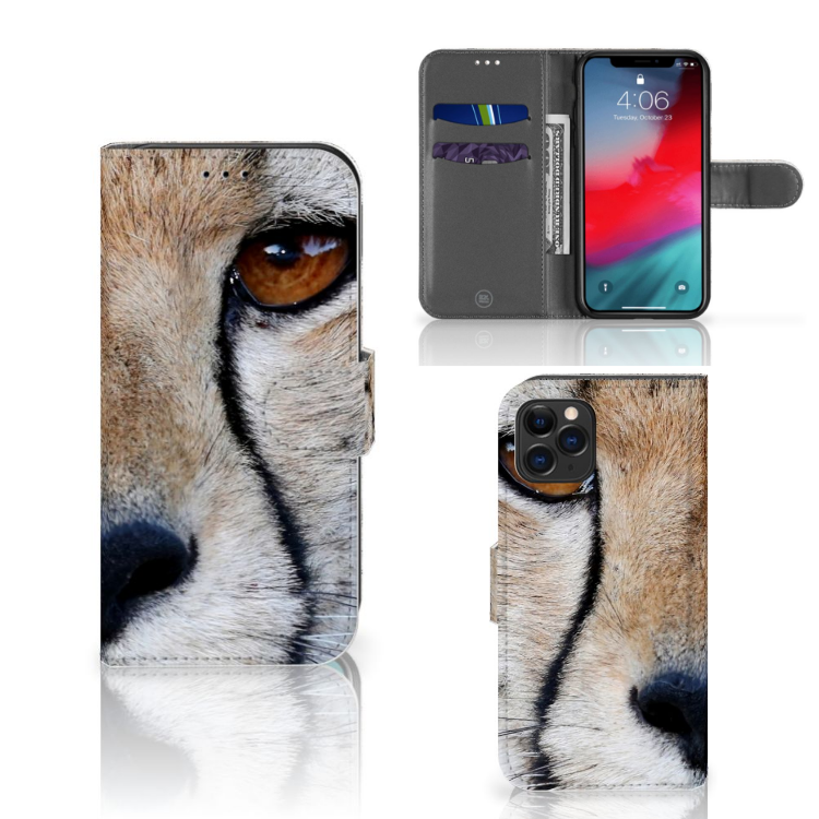 Apple iPhone 11 Pro Telefoonhoesje met Pasjes Cheetah
