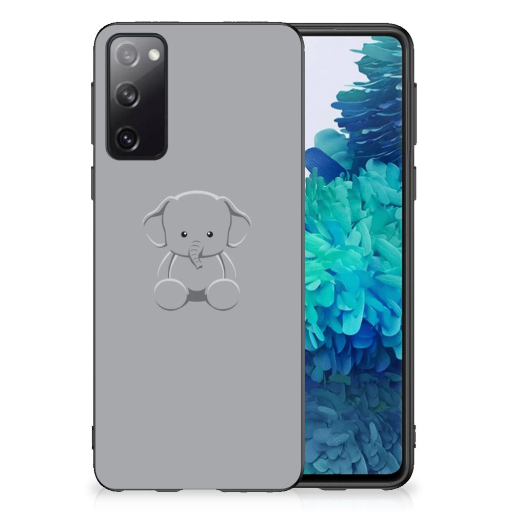 Samsung Galaxy S20 Bumper Hoesje Grijs Baby Olifant