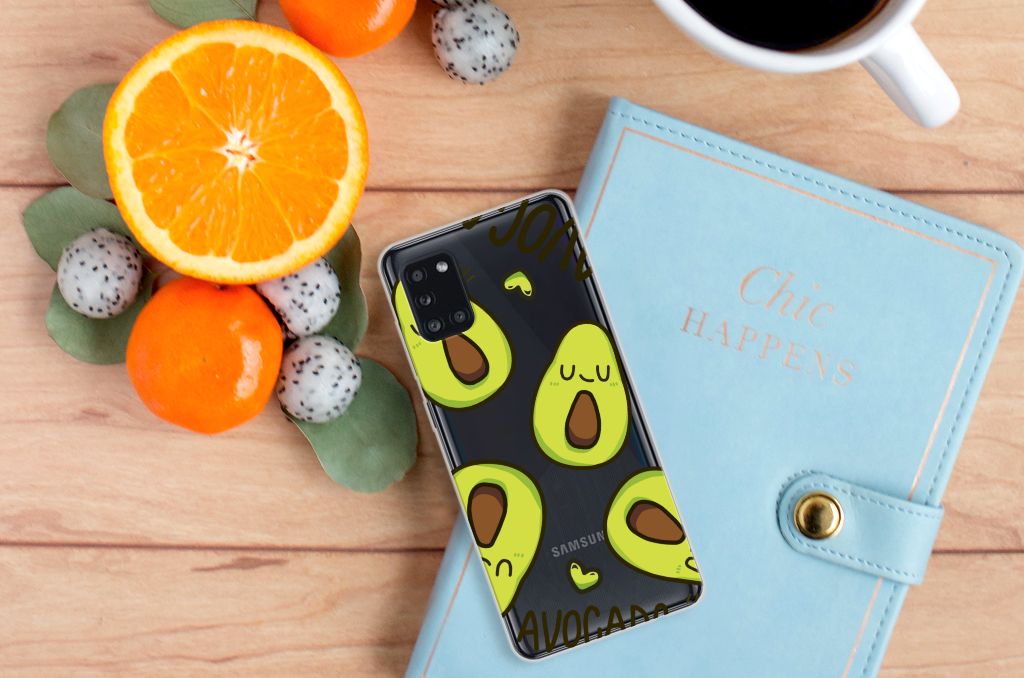 Samsung Galaxy A31 Telefoonhoesje met Naam Avocado Singing B2C Telecom