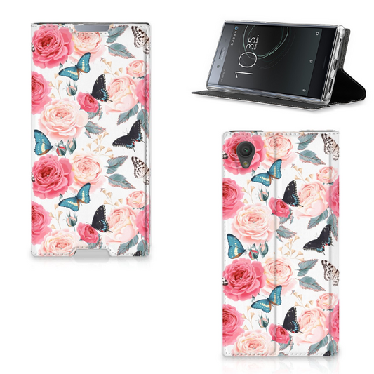 Sony Xperia L1 Smart Cover Butterfly Roses