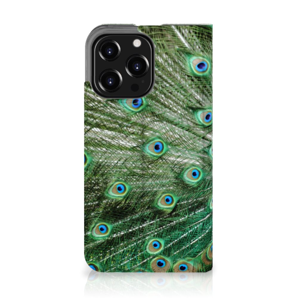 iPhone 13 Pro Hoesje maken Pauw met kleurrijk pauwenveren design 🦚 voor een stijlvolle bescherming.
