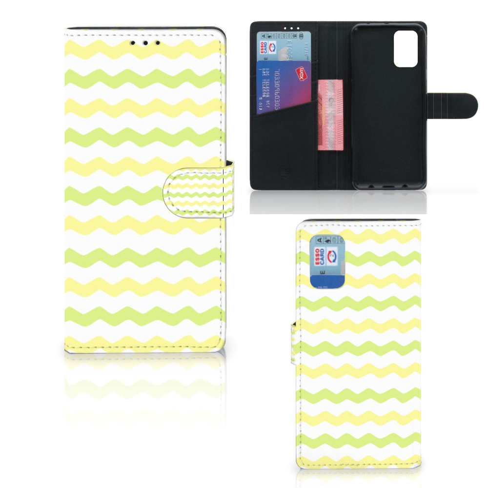 Samsung Galaxy A02s | M02s Telefoon Hoesje Waves Yellow