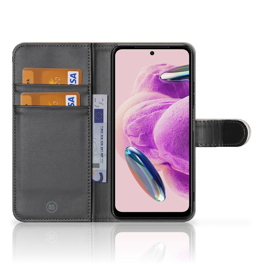 Xiaomi Redmi Note 12S Book Style Case Donker Hout