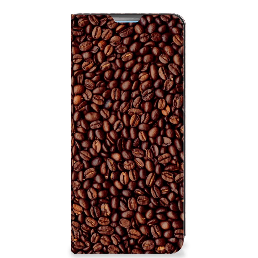 OPPO A74 4G Flip Style Cover Koffiebonen - B2C Telecom