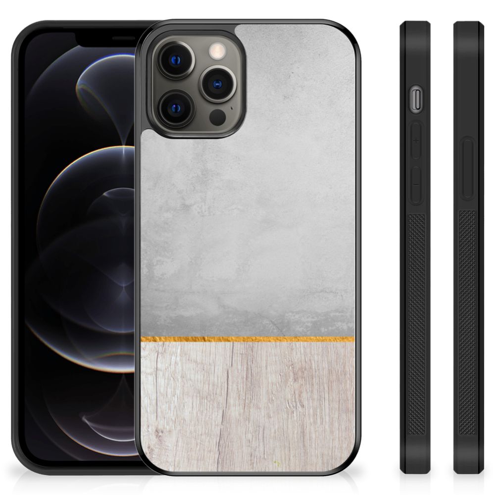 iPhone 12 Pro Max Grip Case Wood Concrete B2C Telecom