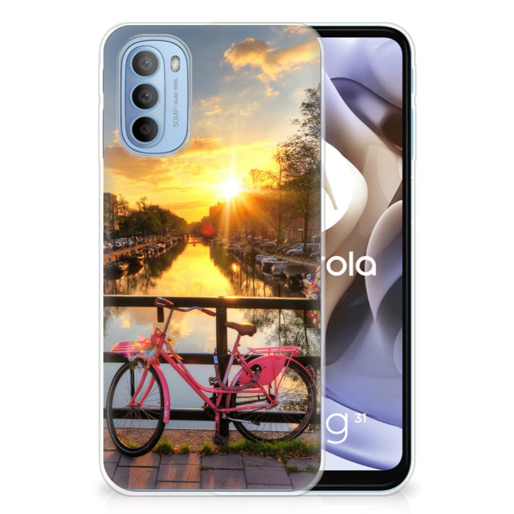 Motorola Moto G31 | G41 Siliconen Back Cover Amsterdamse Grachten B2C Telecom