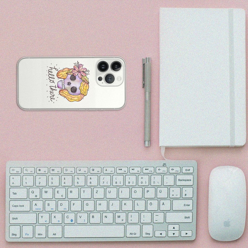 Silicone Back Case iPhone 13 Pro Max Boho Skull B2C Telecom