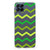 Samsung Galaxy M53 Doorzichtige Silicone Hoesje Zigzag Groen B2C Telecom