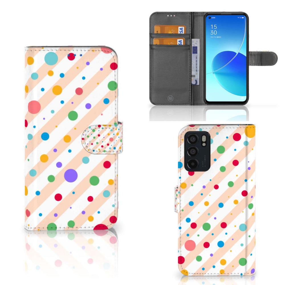 OPPO Reno6 5G Telefoon Hoesje Dots