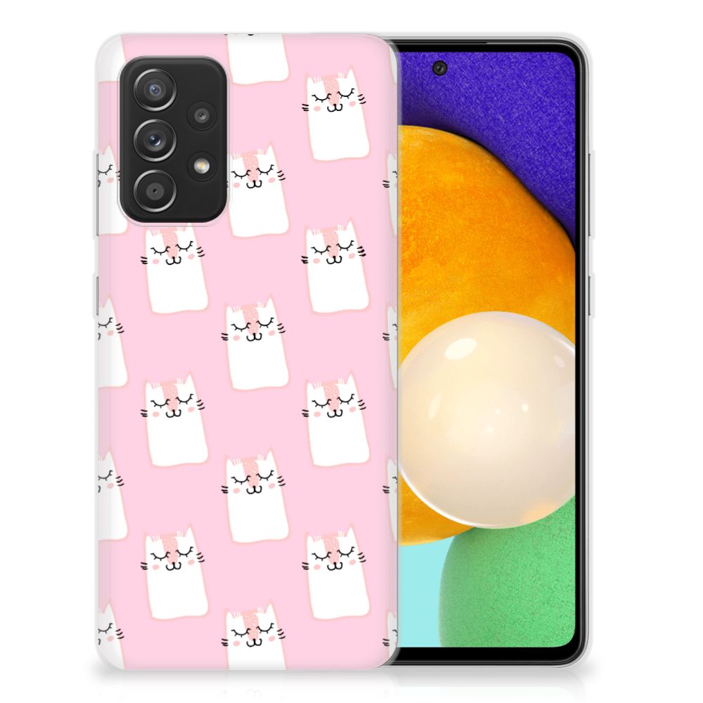 Samsung Galaxy A52 (5G/4G) TPU Hoesje Sleeping Cats