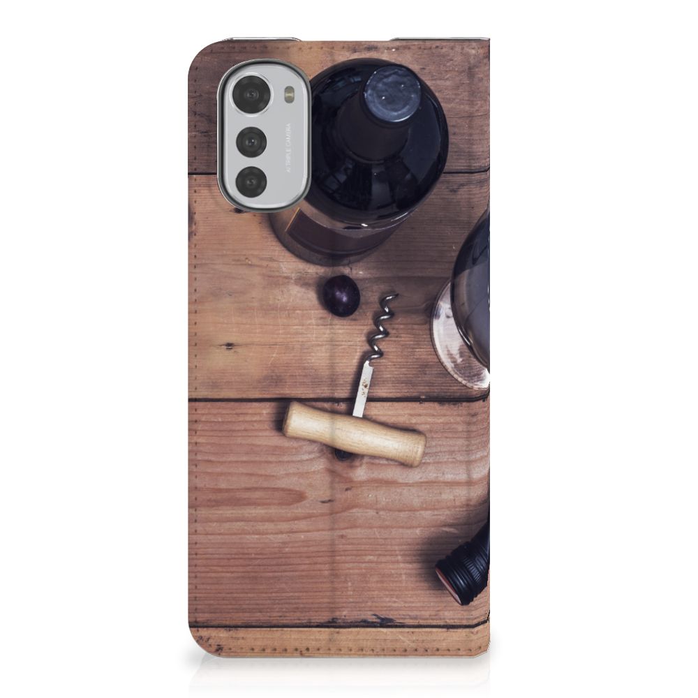 Motorola Moto E32 | Moto E32s Flip Style Cover Wijn - B2C Telecom