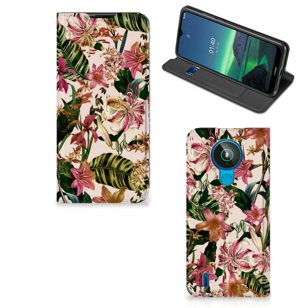 Nokia 1.4 Smart Cover Flowers