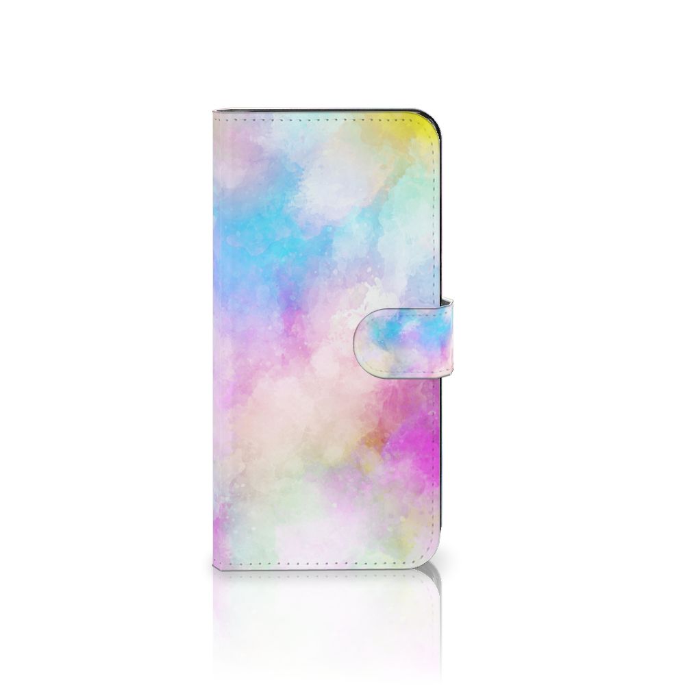 Hoesje Motorola Moto G73 Watercolor Light in pastel kleuren met unieke waterverfprint.