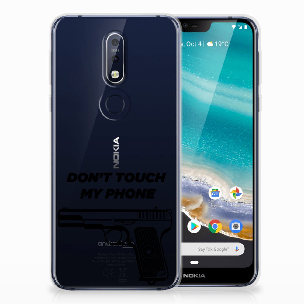 Nokia 7.1 Silicone-hoesje Pistol DTMP