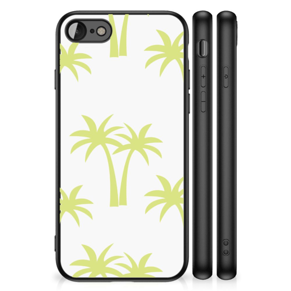 iPhone SE 2022 | SE 2020 | 7/8 Bloemen Hoesje Palmtrees met palmbomen ontwerp en schokabsorberende behuizing.