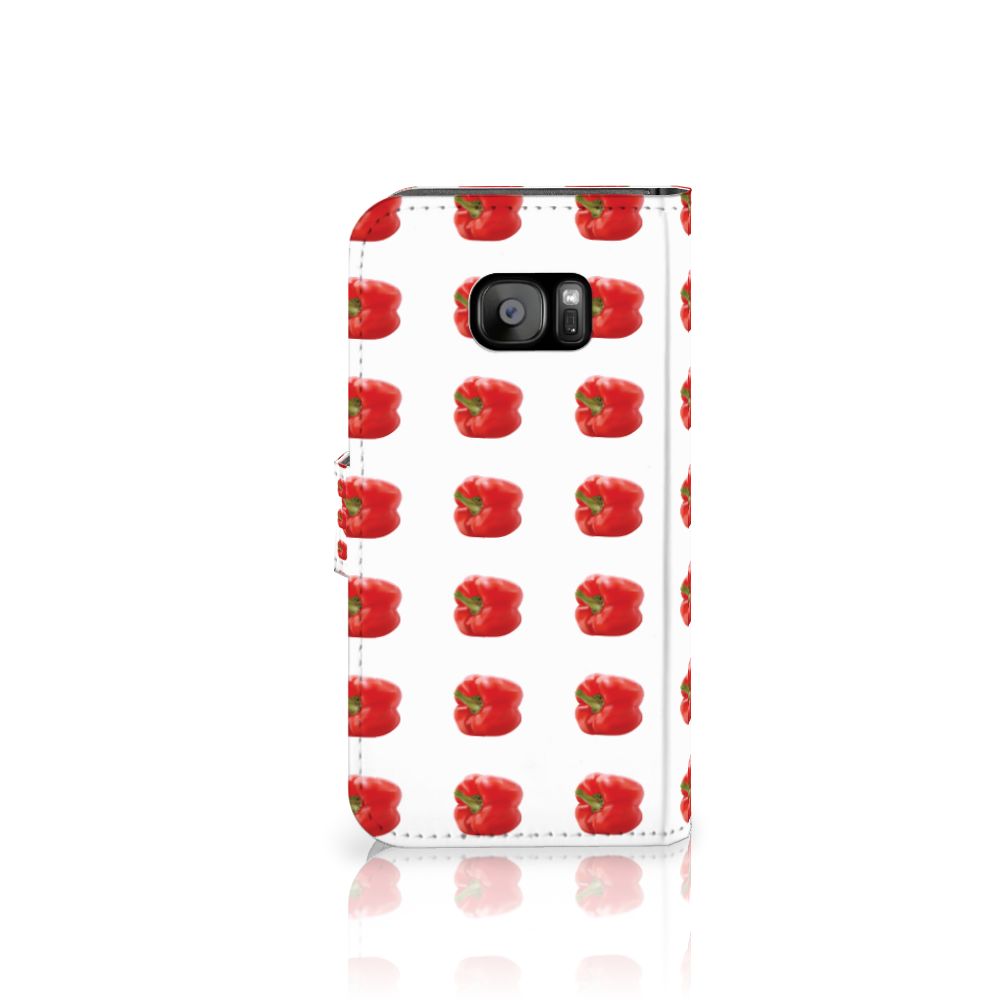 Samsung Galaxy S7 Edge Book Cover Paprika Red