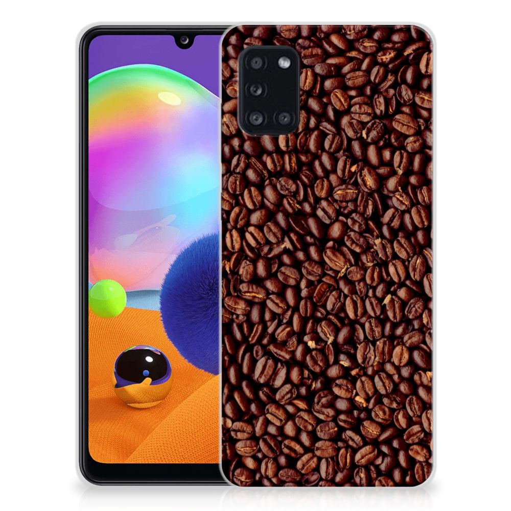 Samsung Galaxy A31 Siliconen Case Koffiebonen