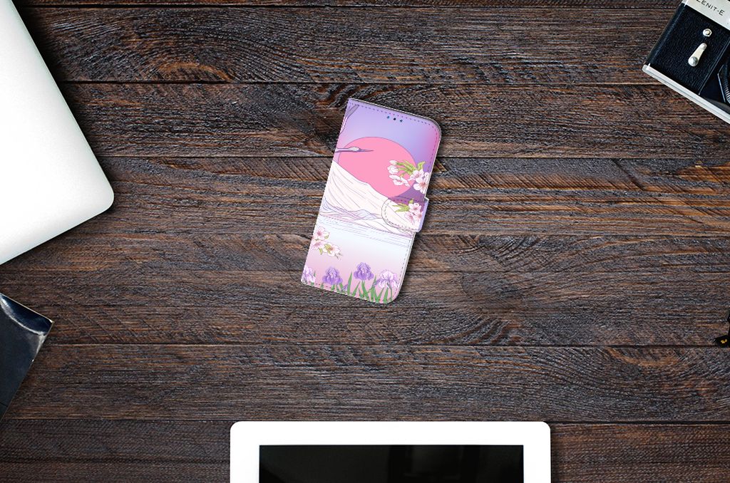 iPhone 14 Pro Telefoonhoesje met Pasjes Bird Flying
