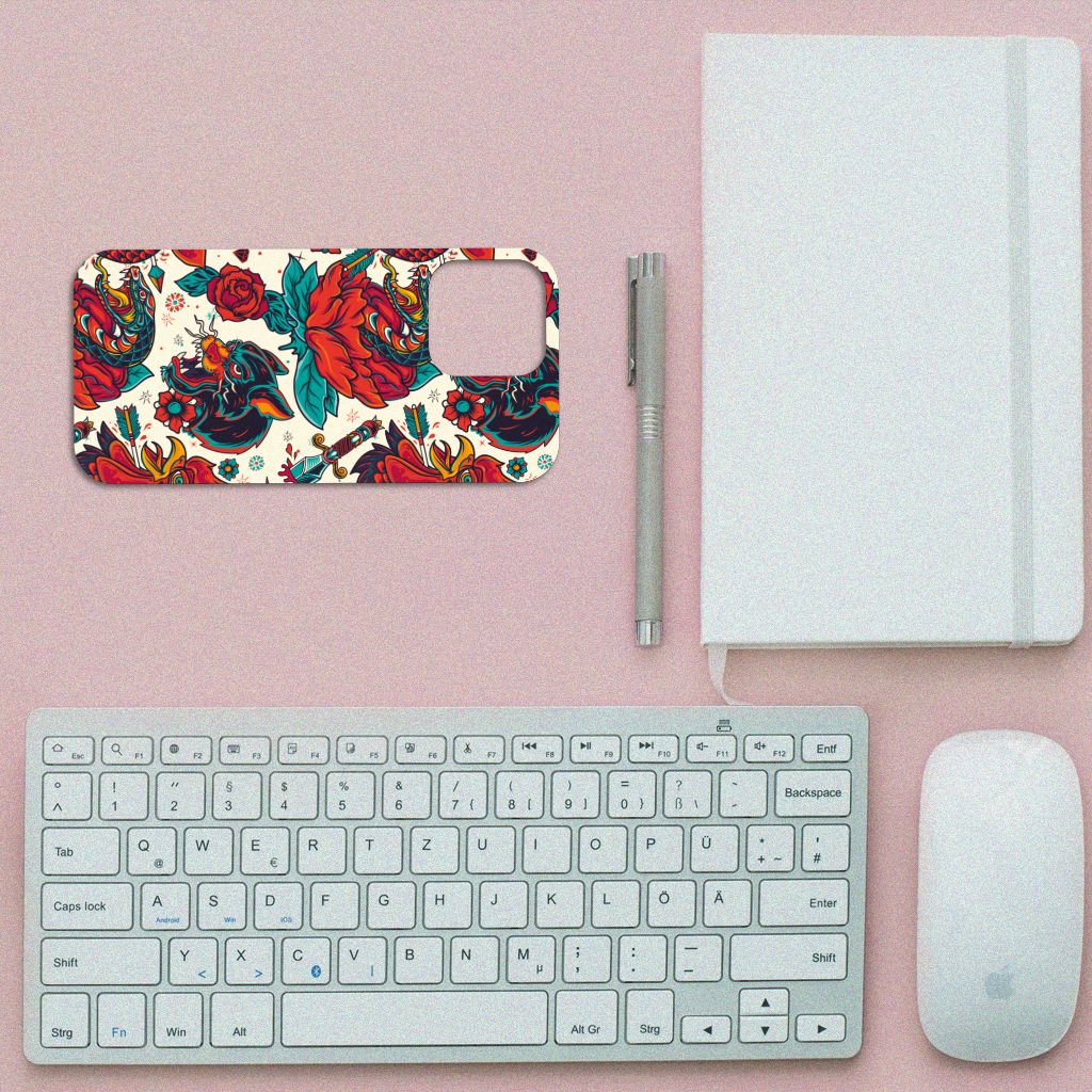 Siliconen Hoesje met foto voor iPhone 13 Pro Max Old Skool B2C Telecom